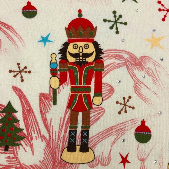 Cactus Bay Holiday Nutcracker Long Sleeve Tee Shirt with Rhinestones Size M - Picture 8 of 13